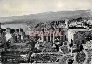 Postcard Modern Taormina Teatro Greco Scena