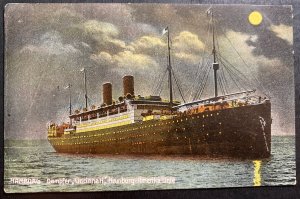 Mint Germany Color Picture Postcard PPC Hamburg Cincinnati Steamer Ship