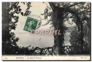 Old Postcard Menton Garavan Bay