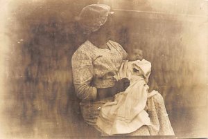 Non  Photo Woman and Baby Postcard