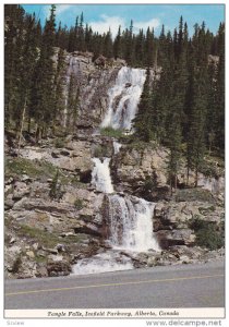 Tangle Falls, Icefield Parkway, TANGLE FALLS, Alberta, Canada, 40-60's
