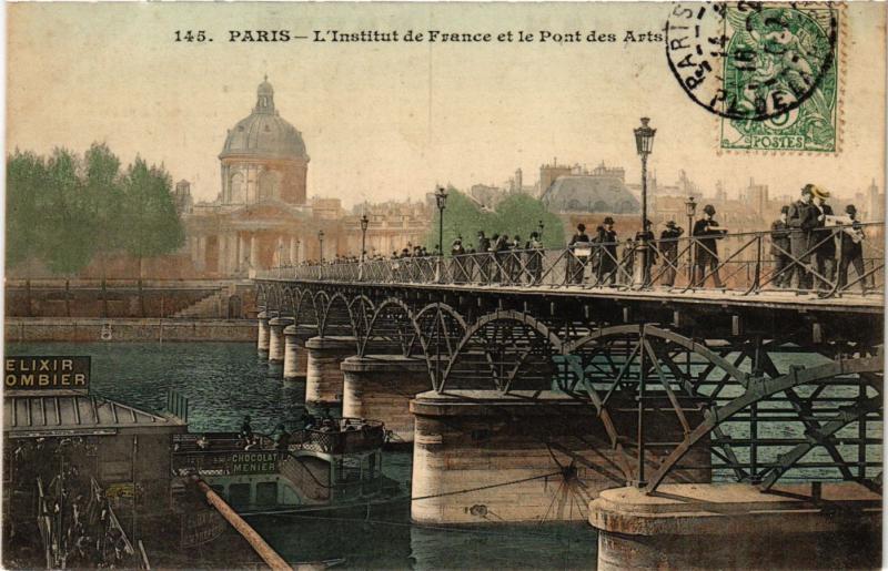 CPA PARIS 6e Institut de France et le pOnt des Arts ed. C.M. (577102)