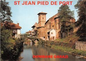 BR8708 Saint Jean Pied de Port Eglise ey la Nive   france