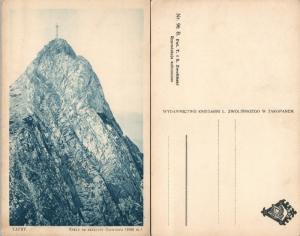 ANTIQUE POLISH POSTCARD TATRY GIEWONT MOUNTAIN POLAND TATRA