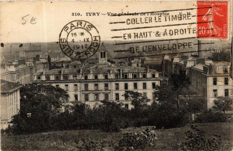 CPA IVRY vue generale de l'Hopice (569966)