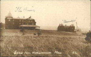 Harwichport Cape Cod MA Snow Inn c1910 Real Photo Postcard