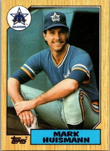 1987 Topps Baseball Card Mark Huismann Seattle Mariners sk3330