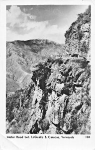 LAGUAIRA & CARACAS VENEZUELA~MOTOR CAR ROAD BETWEEN~1951 PHOTO POSTCARD