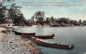 Lake Chargoggagogg Row Boats Webster Mass 1912 