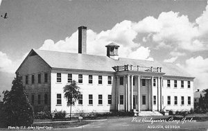 Post Headquarters at Camp Gordon Augusta, Georgia, USA Military Unused 