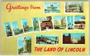 x16 Illinois SET c1960s IL State Greetings Chrome Photo Postcard Lot Vtg A183