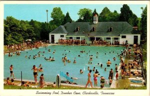 Clarksville, TN Tennessee  SWIMMING POOL~DUNBAR CAVE Family Recreation  Postcard
