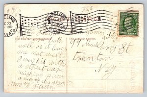 1909  A Merry Christmas   Wheeling West Virginia  Postcard