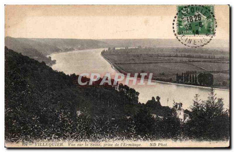 Villequier - Seine View - taken from the Hermitage - Old Postcard