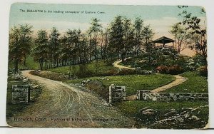 Norwich Conn Pavilion at Entrance Mohegan Park 1915 Postcard I9