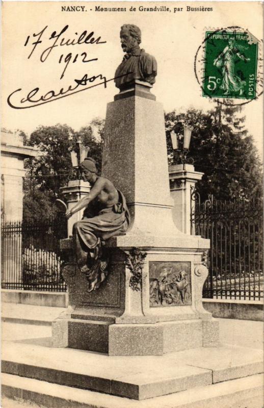 CPA NANCY - Monument de Grandville - par Bussieres (484156)