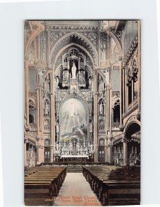 Postcard Sacred Heart Chapel Notre Dame Church Montreal Canada