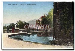 Postcard Old Nice Cascade du Chateau