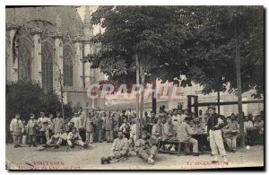 Postcard Old Vincennes Interior Chateau Port Militaria