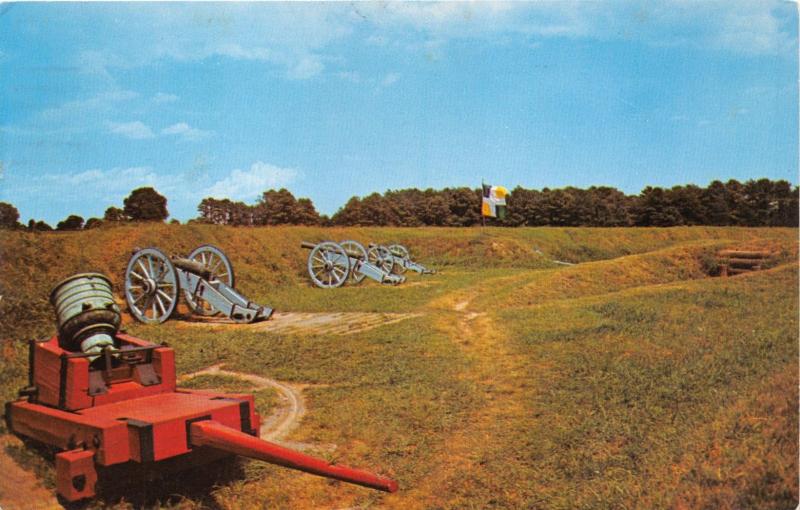 YORKTOWN VIRGINIA GRAND FRENCH BATTERY~AMERICAN REVOLUTIONARY WAR POSTCARD 1967