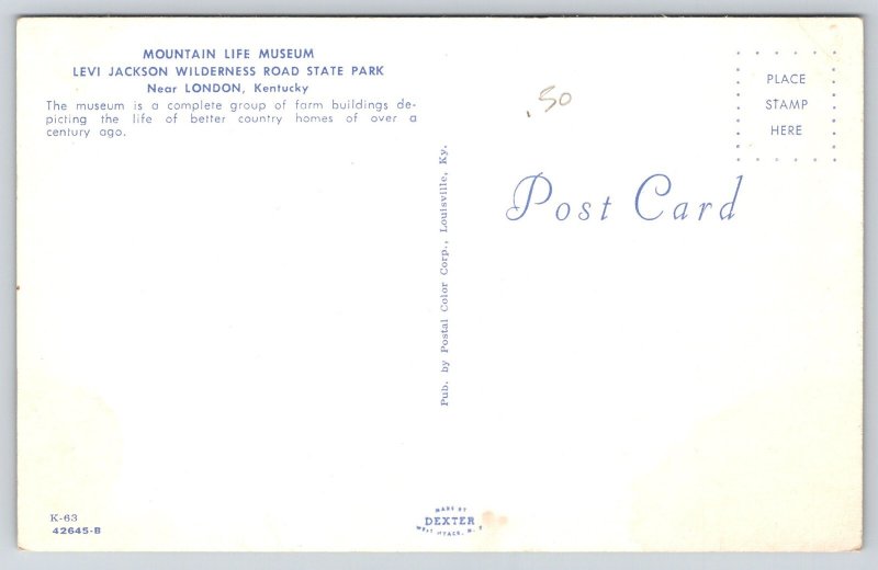 Kentucky~Levi Jackson Wilderness Road State Park~Mt Life Museum~Fence~1950s PC