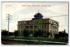 1913 Potter County Court House Amarillo Texas TX Antique Posted Postcard