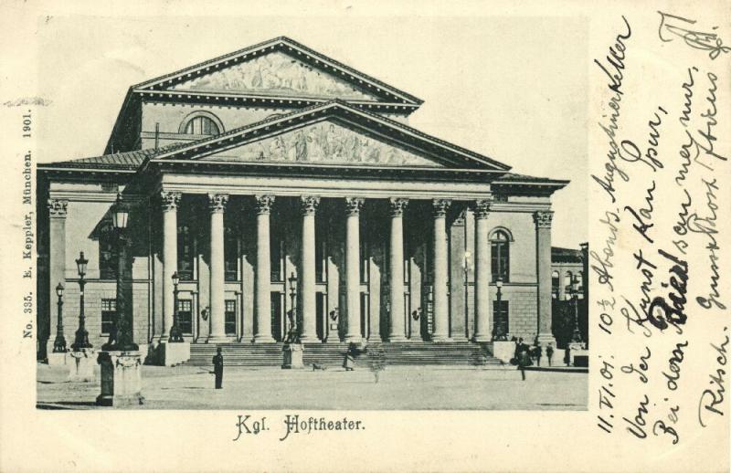 germany, MÜNCHEN, Kgl. Hoftheater, Theater (1901)