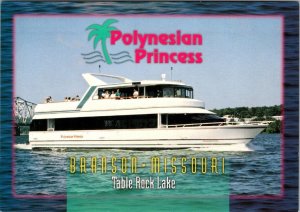 Branson, MO Missouri POLYNESIAN PRINCESS Boat Tours TABLE ROCK LAKE 4X6 Postcard