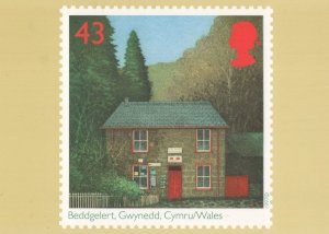 Beddgelert Gwynedd Welsh Post Office RMPQ Stamp Rare Postcard