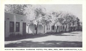 Highway 52-7 Rainbow Gardens Motel Carrington North Dakota