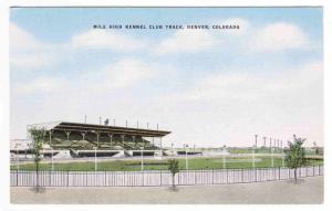 Mile High Kennel Club Greyhound Dog Track Denver Colorado postcard