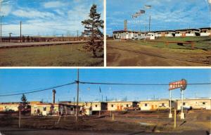 Dawson Creek British Columbia Canada Trail Motel Vintage Postcard K35704