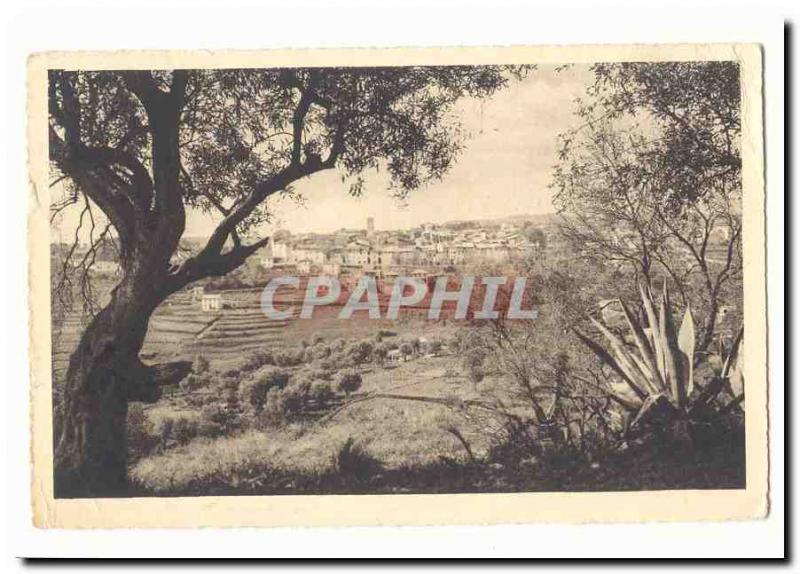 Vence the pretty Old Postcard General view and the old city walls