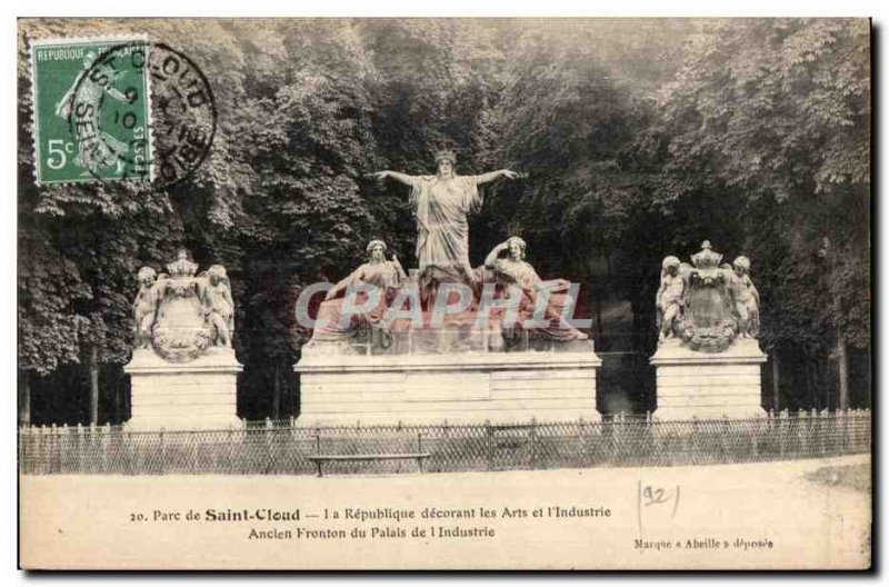Old Postcard Saint Cloud Park Ia Republic Decorating the Arts and Industry