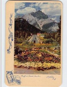 Postcard Banff And Cascade Mountain, Banff, Canada