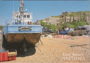 Sussex Postcard - Hastings, East Beach and East Hill  RR18081