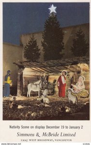 VANCOUVER, British Columbia, Canada, 1940-60s; Nativity Scene on Display