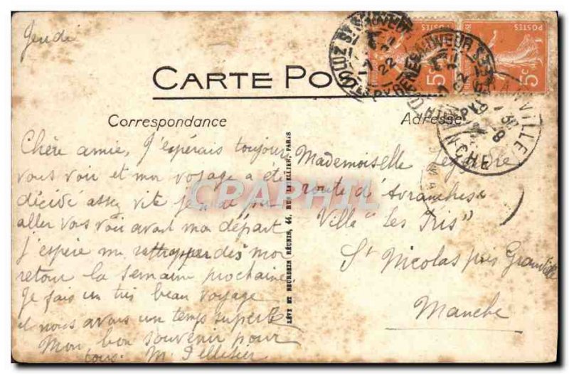 Old Postcard Lourdes Funicular Du Pic Du Jer