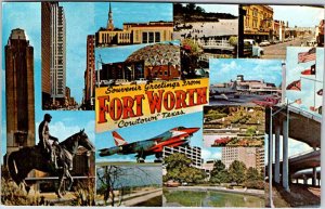 Postcard TOURIST ATTRACTION SCENE Fort Worth Texas TX AK8062