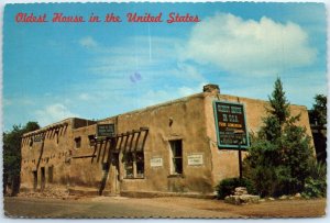 Postcard - Oldest House in the United States - Santa Fe, New Mexico