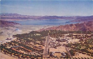 Aerial View Boulder City Nevada Lake Mead Roberts Desert Postcard 20-11989