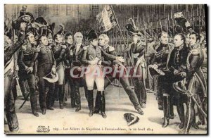 Old Postcard History Napoleon 1st Farewell of Napoleon Fontainebleau April 20...