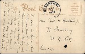 Boating & Swimming Beach Lake PA c1910 Postcard