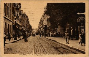 CPA AVIGNON Rue de la République Marronniers du Mon. Pamard (868990)