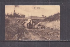 BELGIUM, RENAIX, RONSE, TRAIN, c1920 ppc., unused.