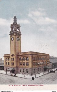 MINNEAPOLIS, Minnesota, PU-1909; C.M. & St. P. Depot