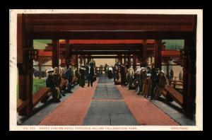 GRAND CANYON HOTEL ENTRANCE YELLOWSTONE PARK WYOMING