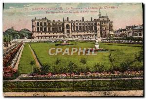 Old Postcard St Germain en Laye and Chateau Le Parterre