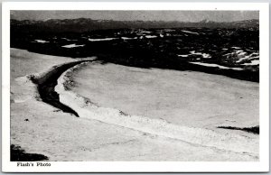 Beartooth Mountains In Tunnel Of Snow Near Dead Man Curve Red Lodge MT Postcard