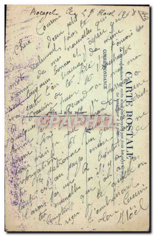 Old Postcard Fantasy Flowers Toil?e